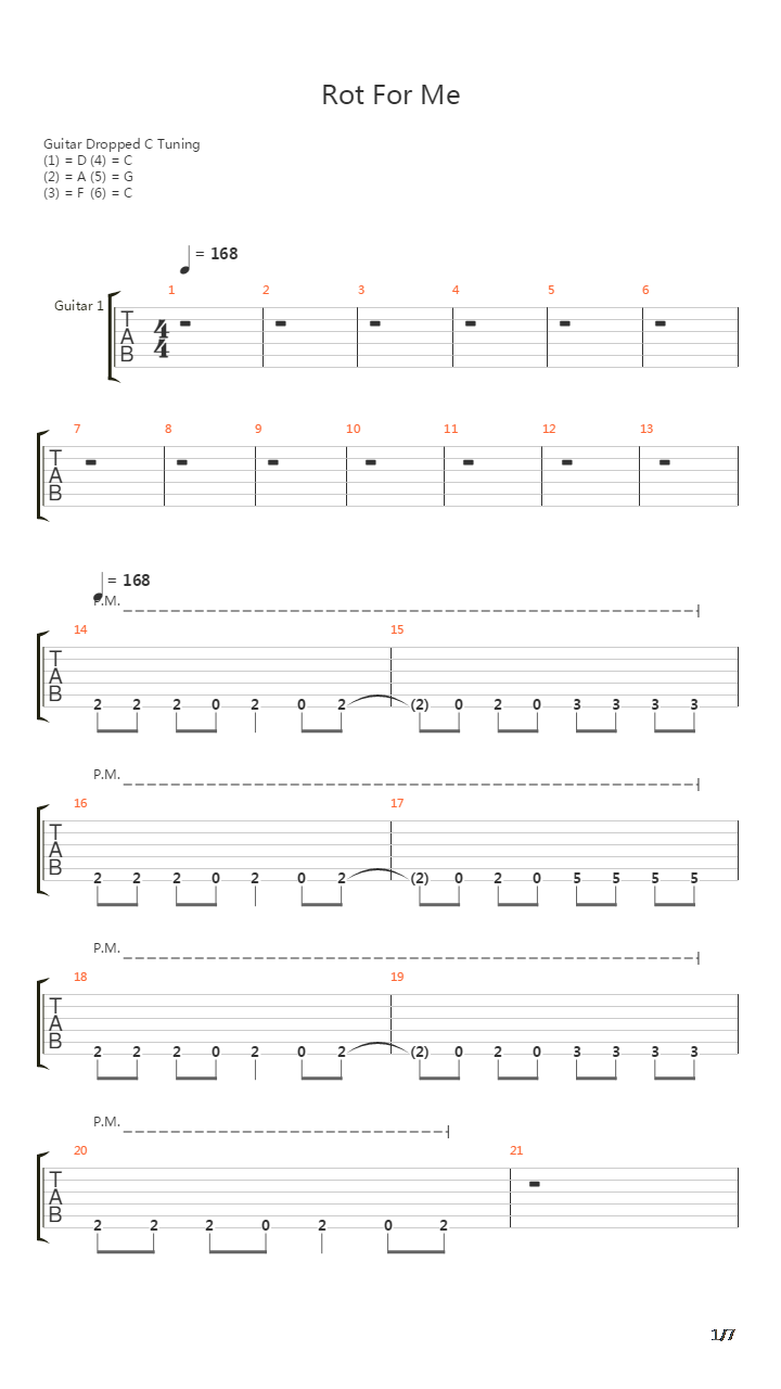 Rot For Me吉他谱