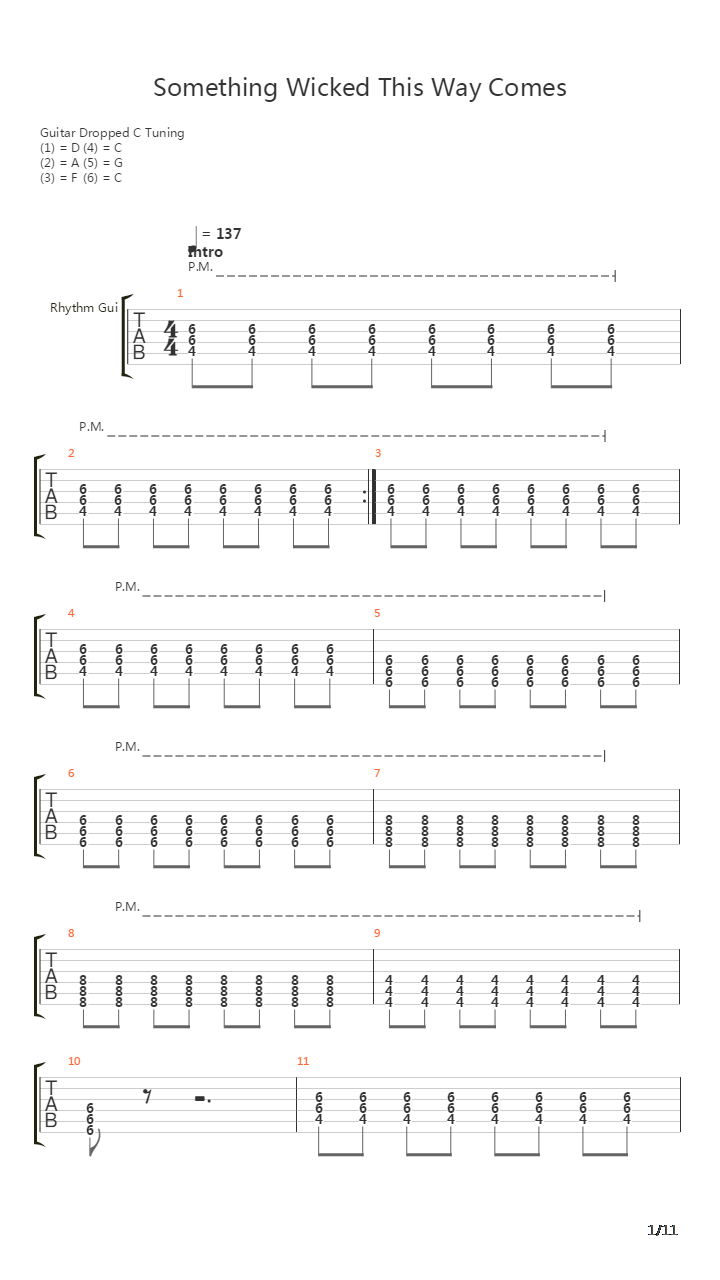 Something Wicked This Way Comes吉他谱