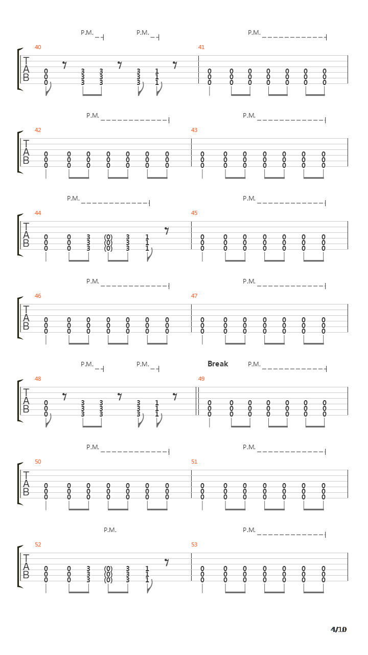 Too Fast For Blood吉他谱