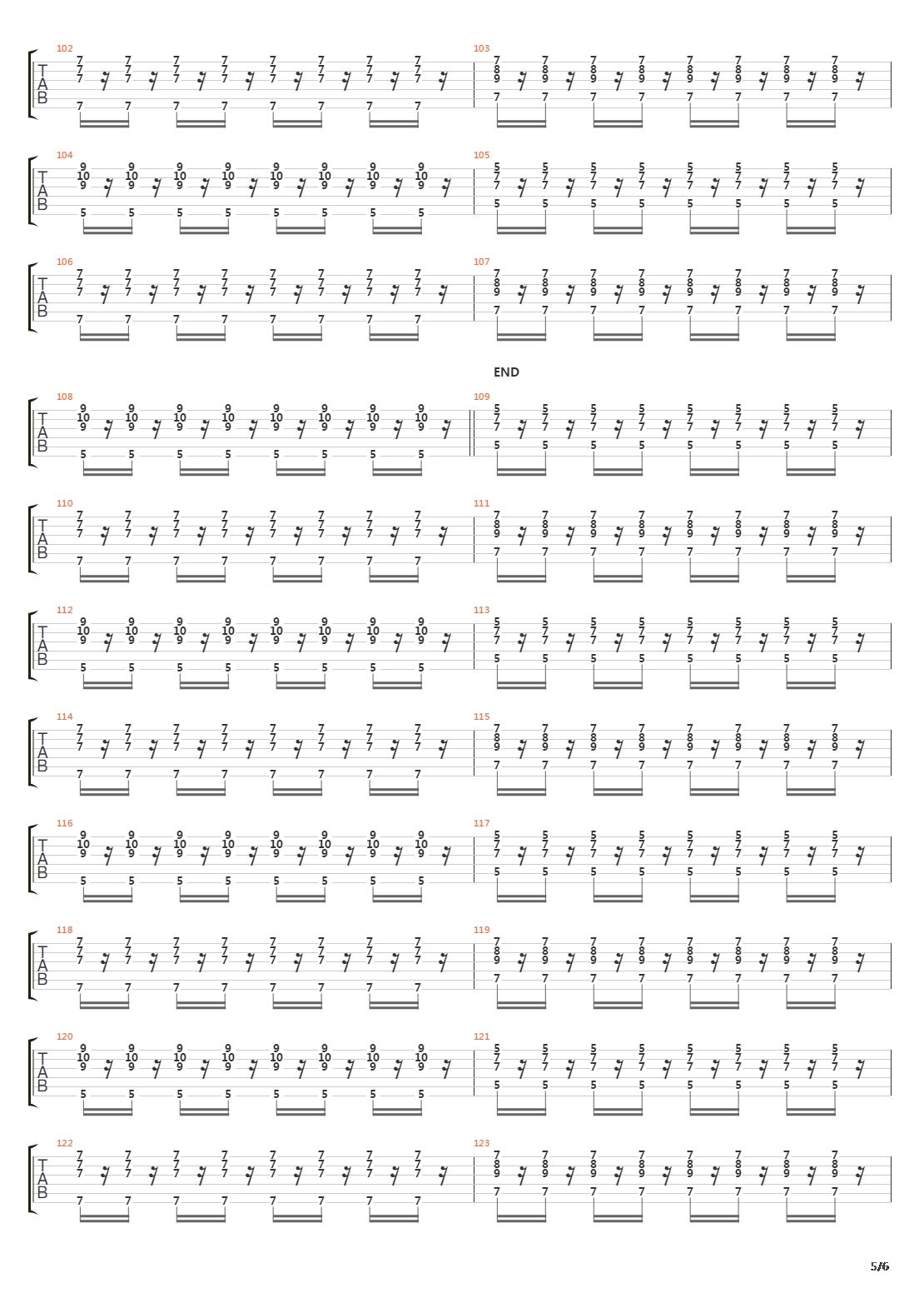 1000 Tage吉他谱