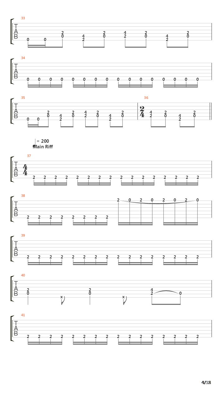 Stage Dive吉他谱