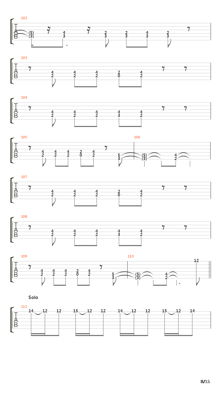 White Wizzard吉他谱