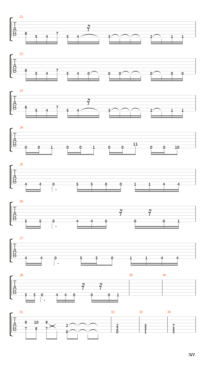 Classic Struggle吉他谱