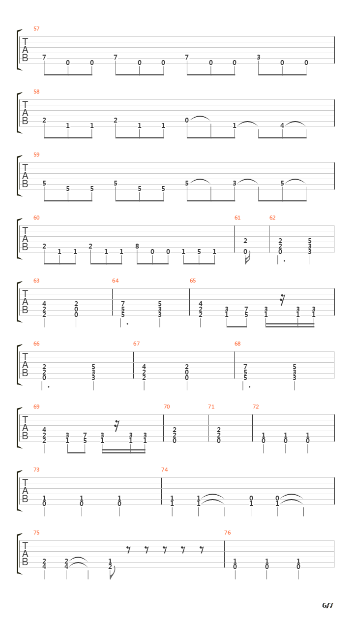 Classic Struggle吉他谱