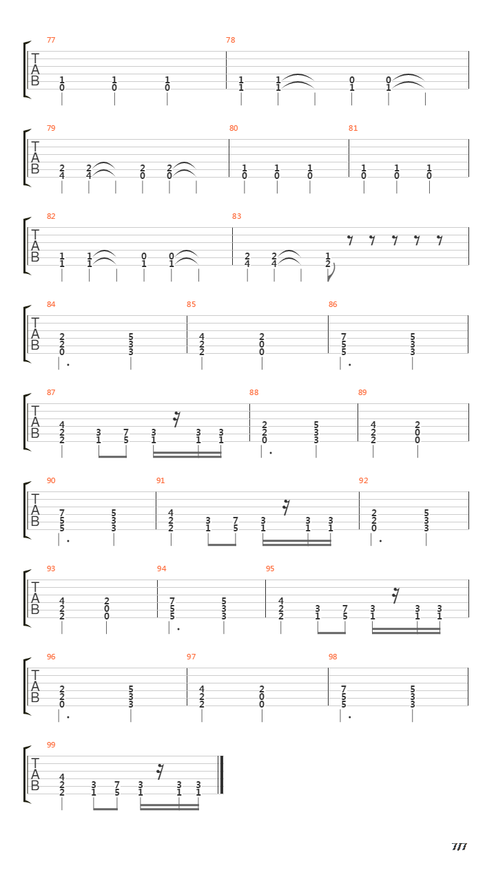 Classic Struggle吉他谱