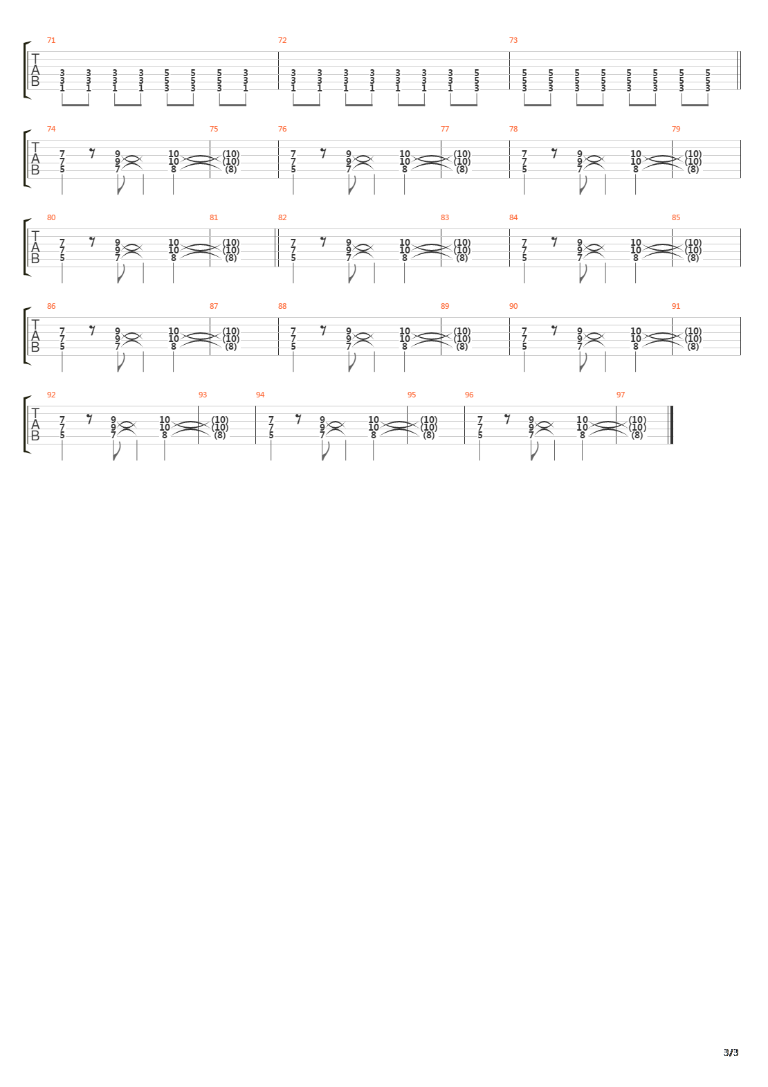 Time Marches On吉他谱