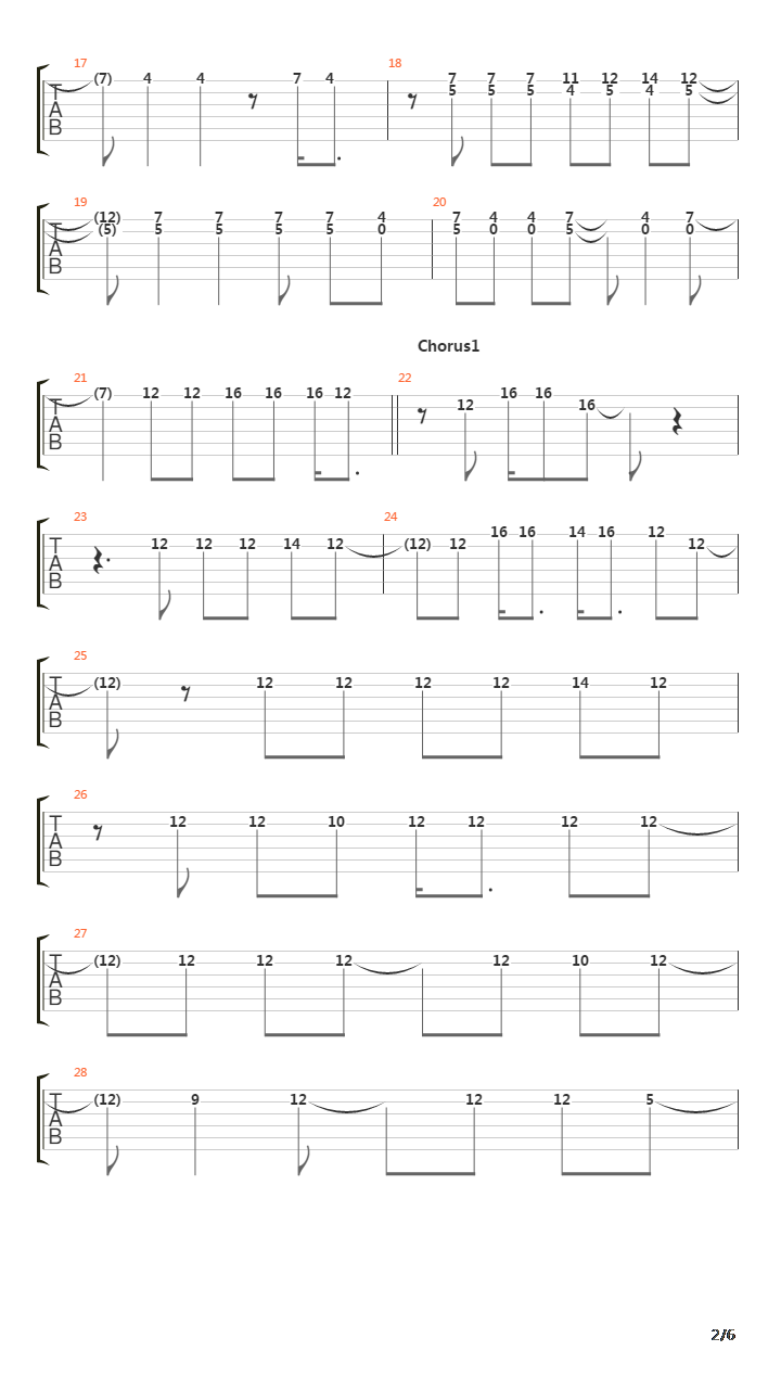 Denkmal吉他谱