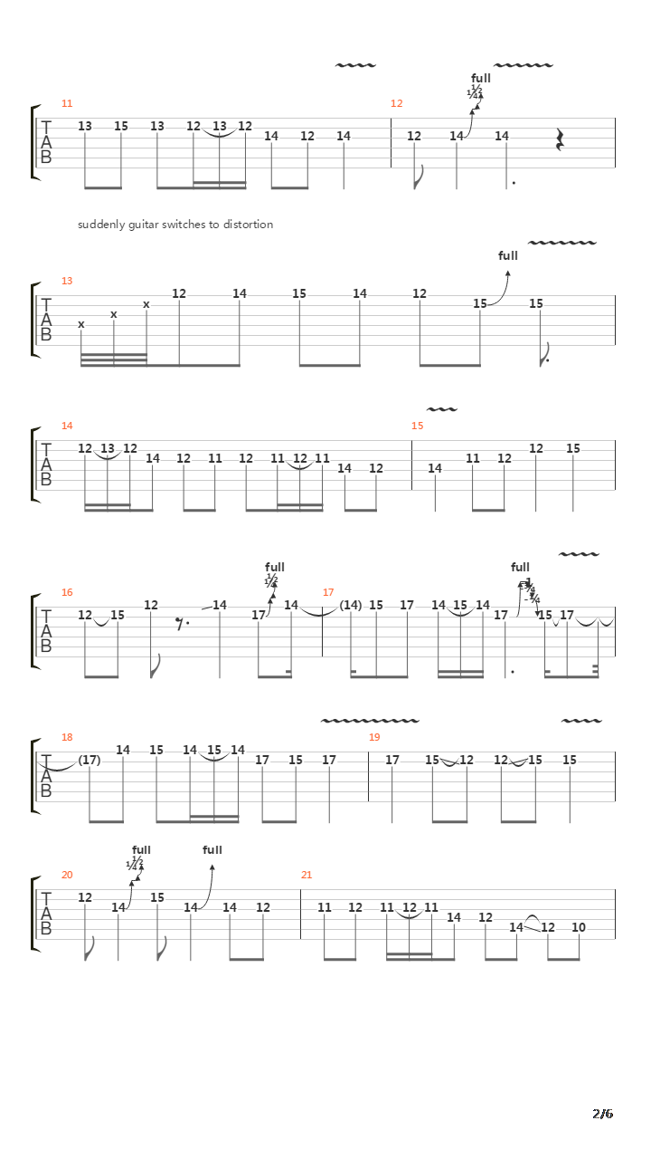 Ballad Of The Beacons吉他谱