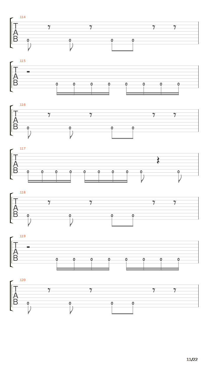 Hegira吉他谱
