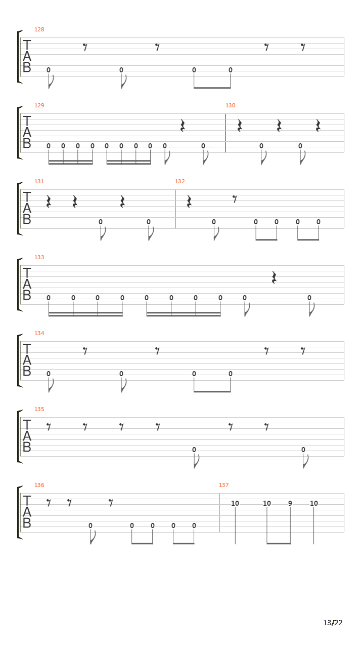 Hegira吉他谱