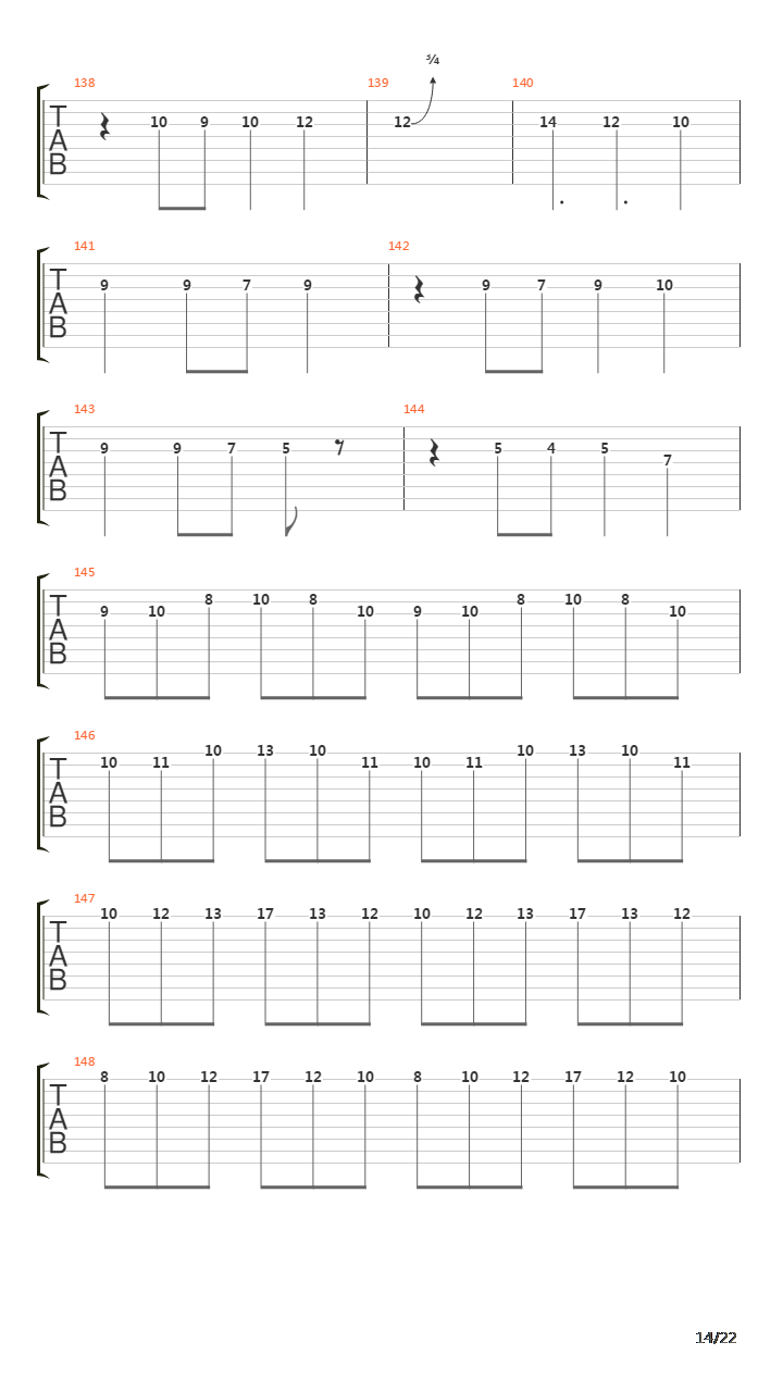 Hegira吉他谱