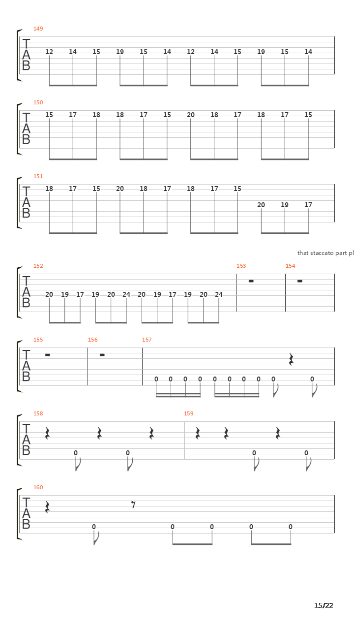 Hegira吉他谱