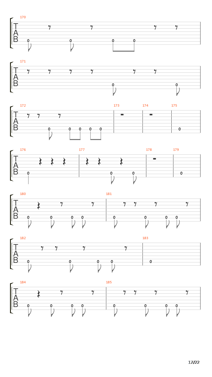 Hegira吉他谱