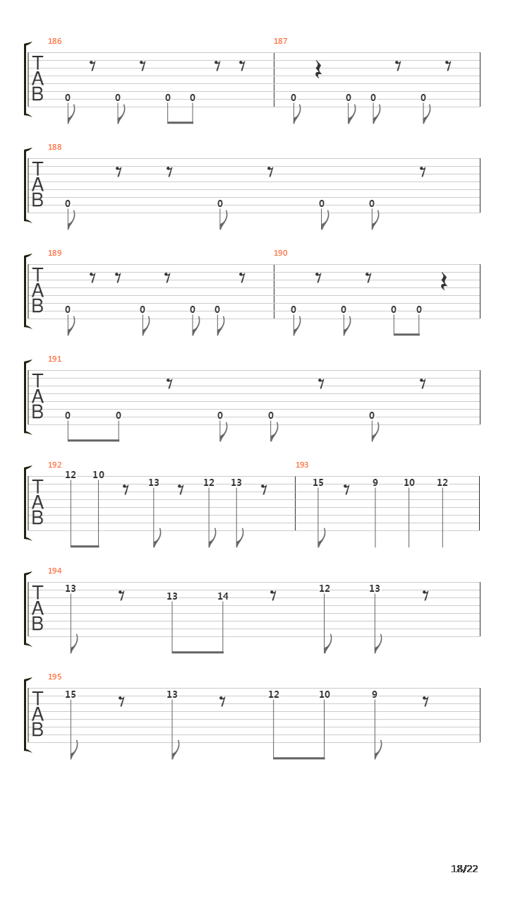 Hegira吉他谱