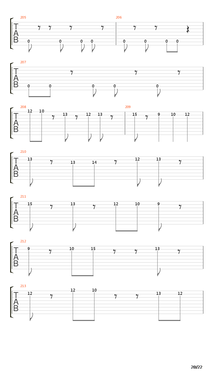 Hegira吉他谱