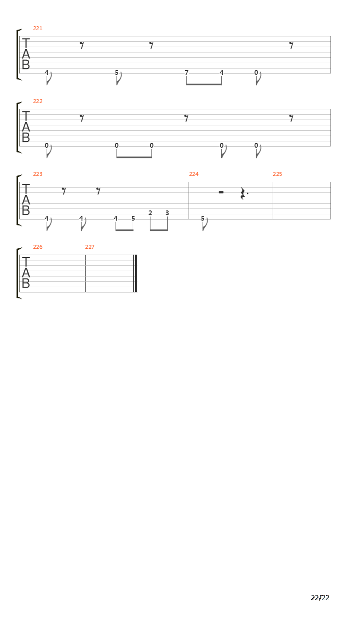 Hegira吉他谱