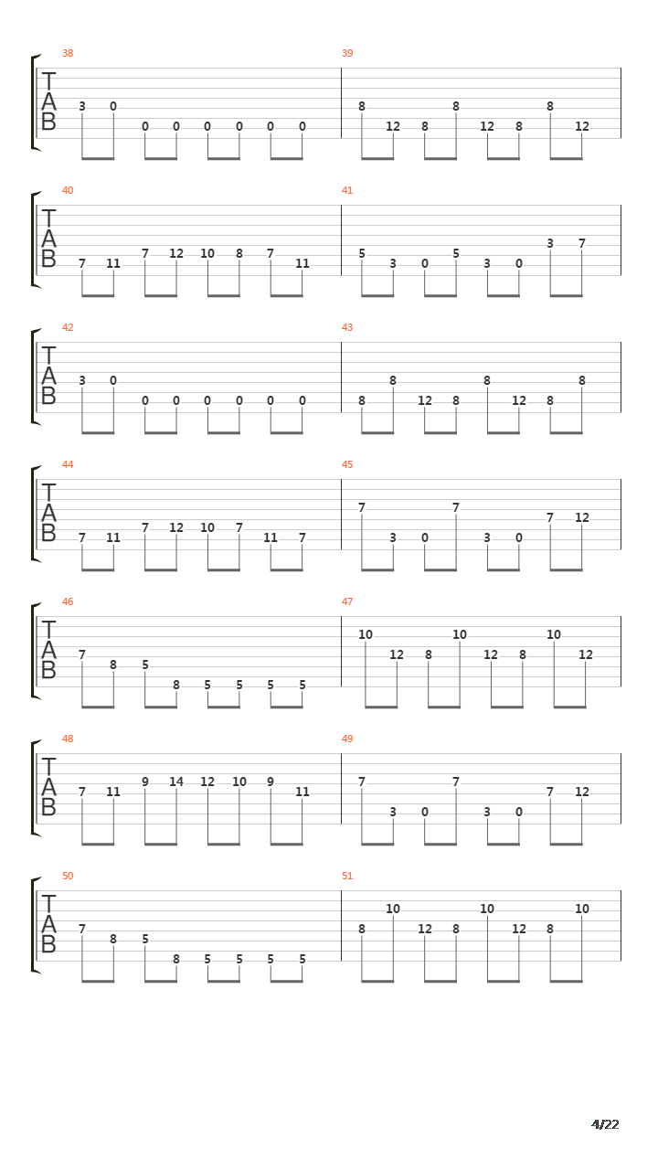 Hegira吉他谱