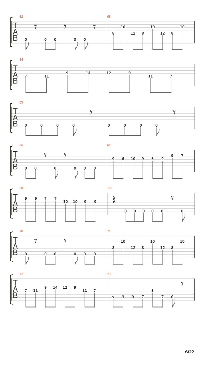 Hegira吉他谱