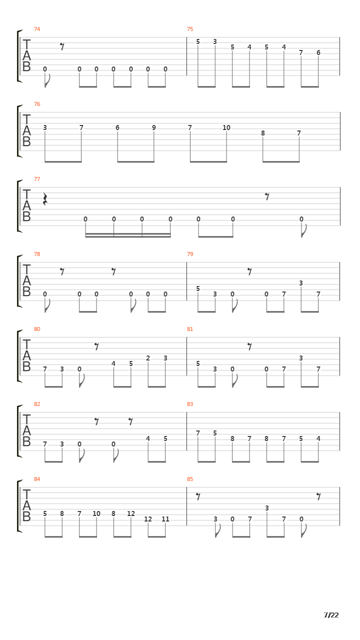 Hegira吉他谱
