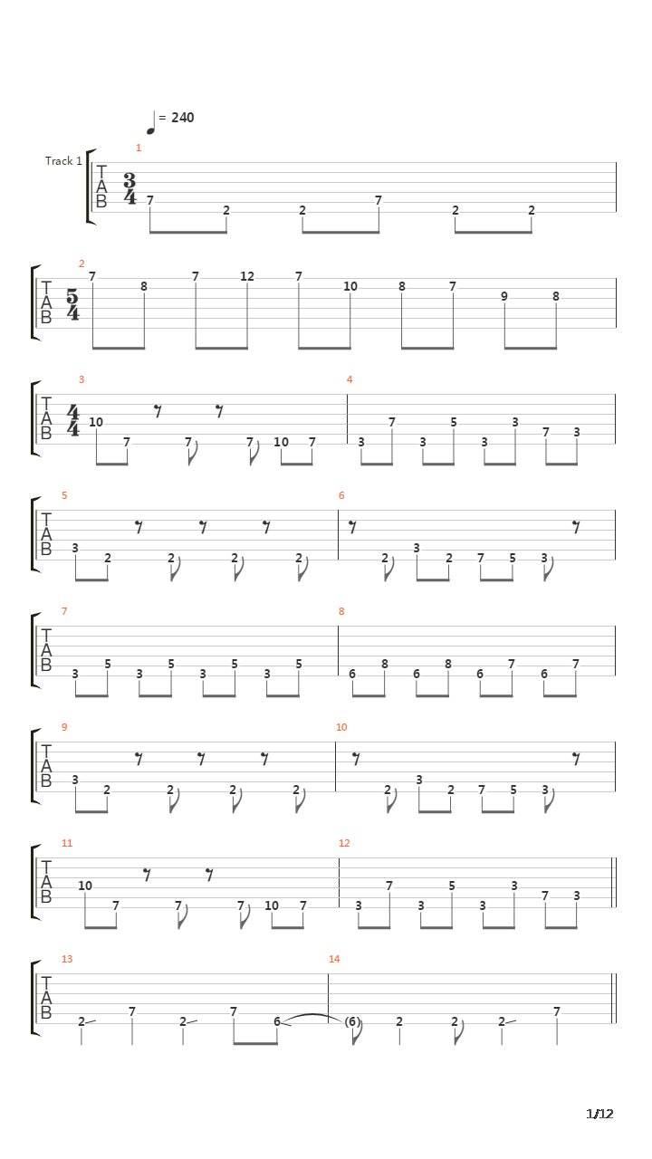 Solace吉他谱