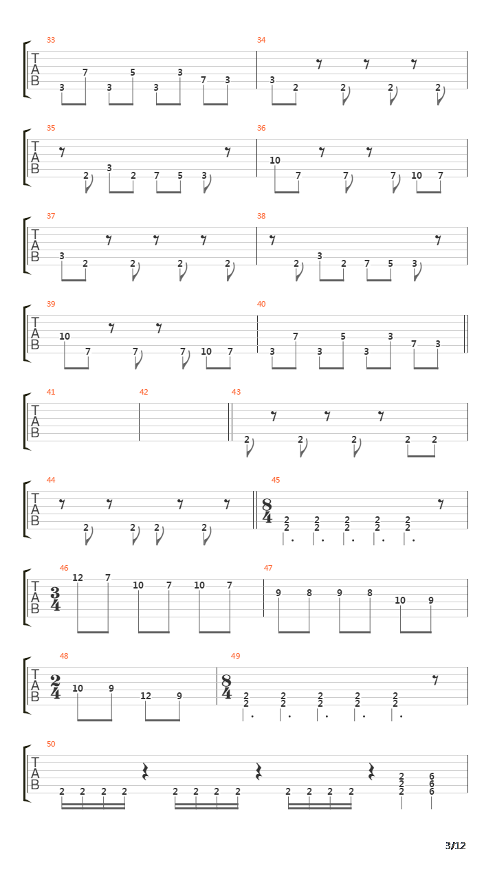 Solace吉他谱