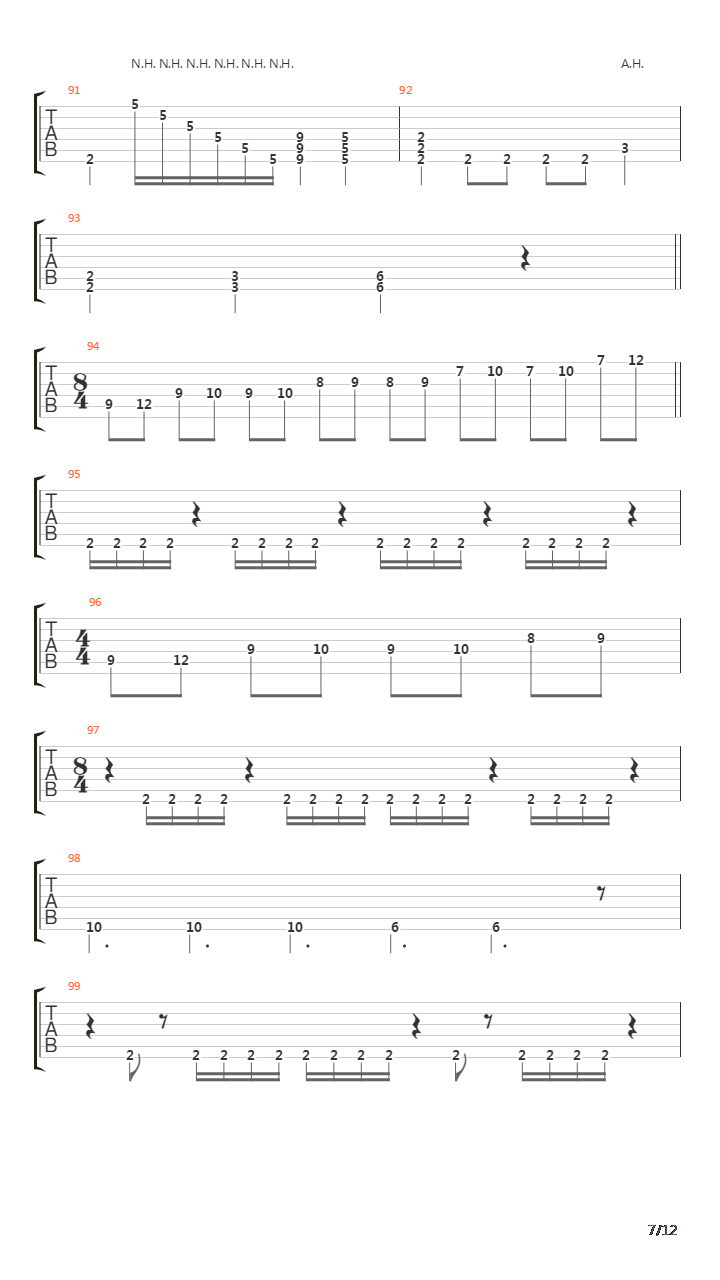 Solace吉他谱