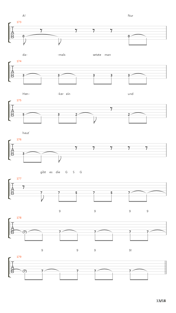 Kopfschuss吉他谱