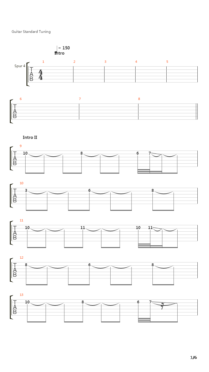 Mein Tod吉他谱