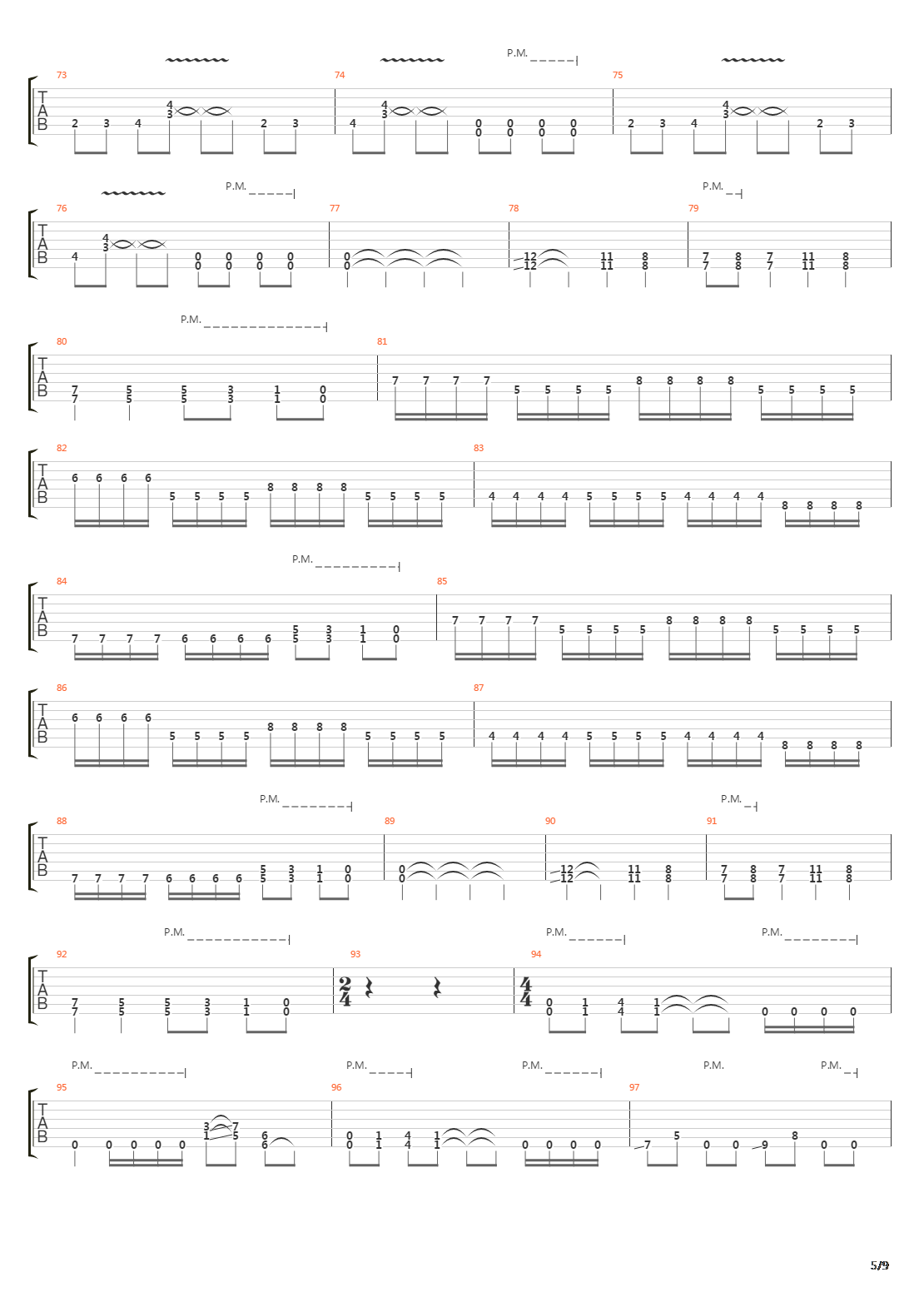 The Seven Braids Of Samson吉他谱
