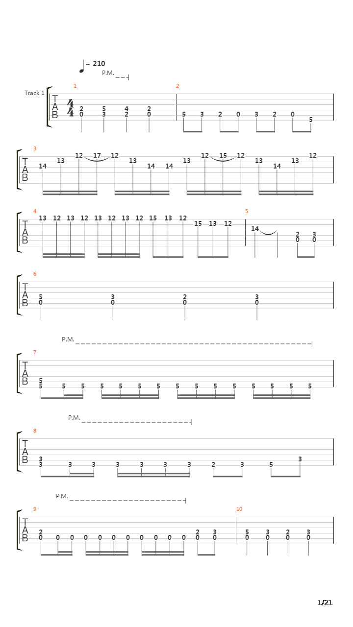 The Seven Braids Of Samson吉他谱