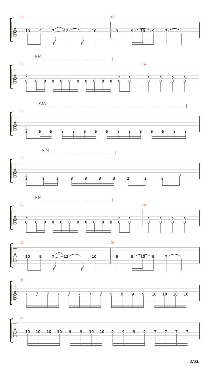 The Seven Braids Of Samson吉他谱