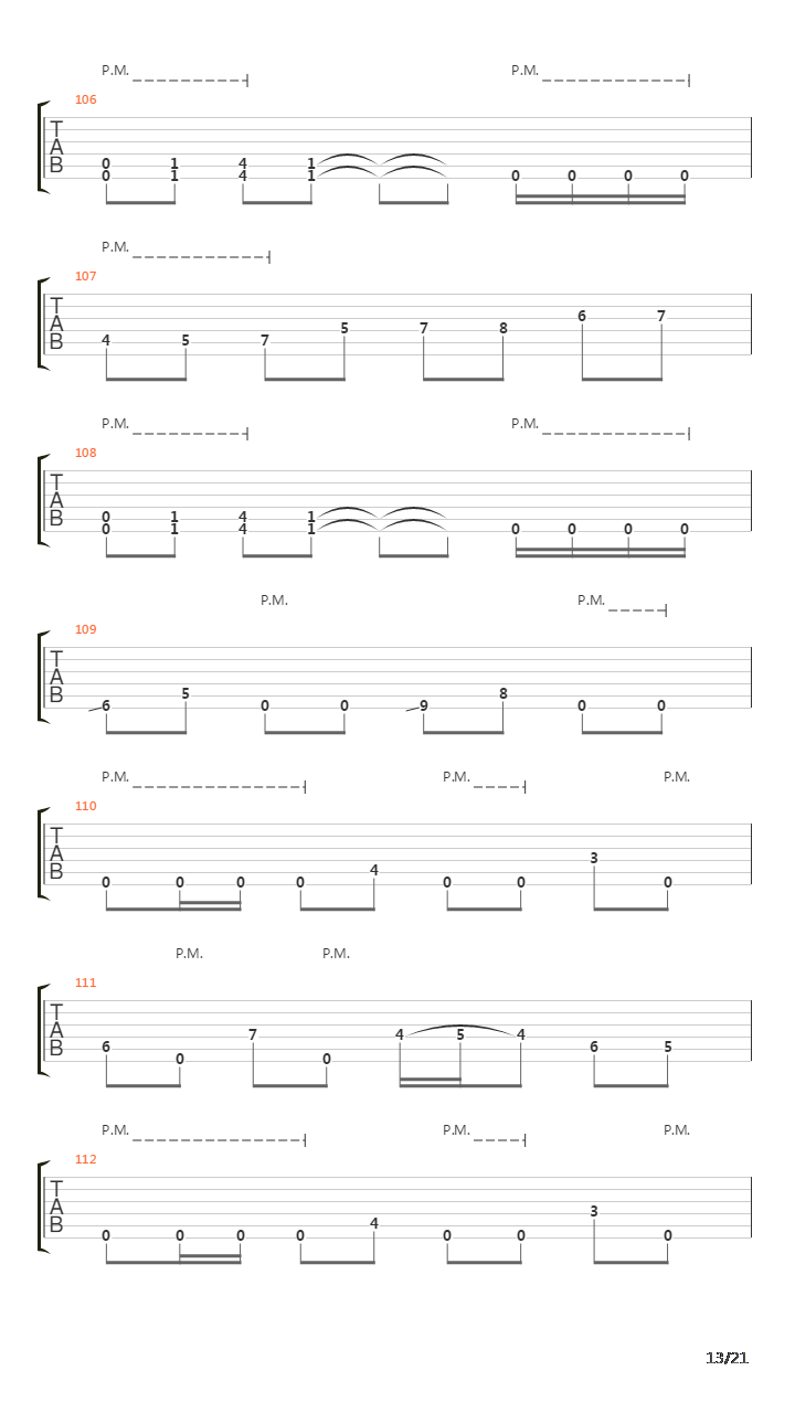 The Seven Braids Of Samson吉他谱