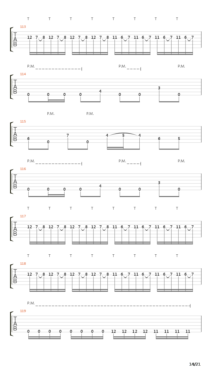 The Seven Braids Of Samson吉他谱