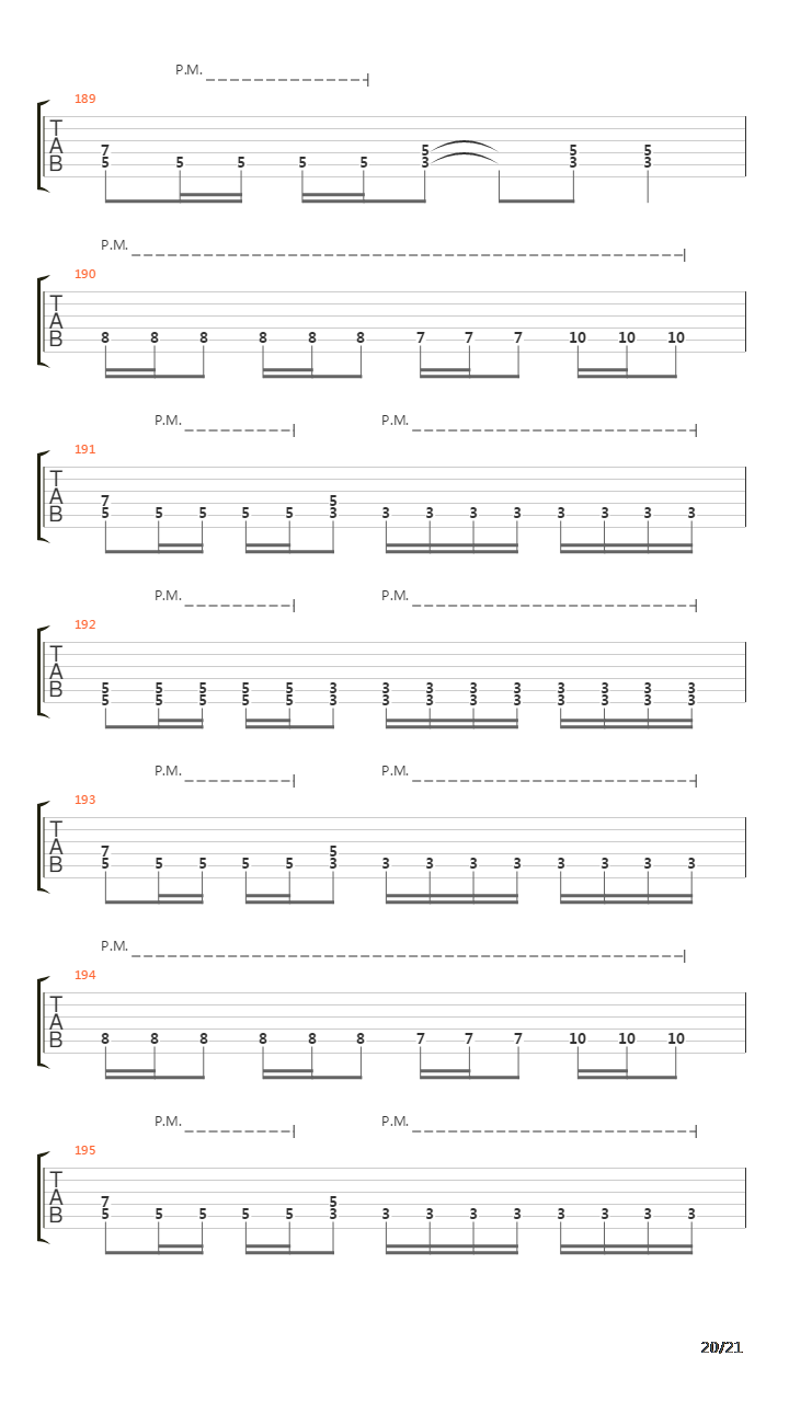 The Seven Braids Of Samson吉他谱