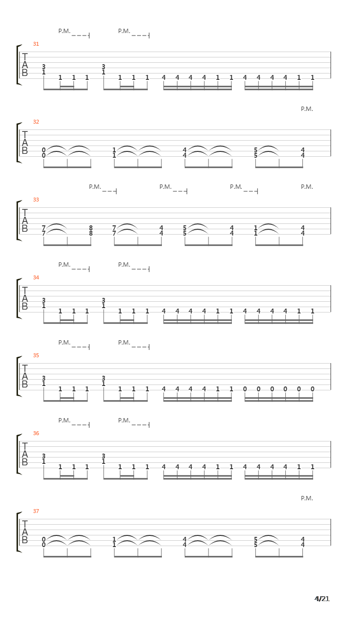 The Seven Braids Of Samson吉他谱