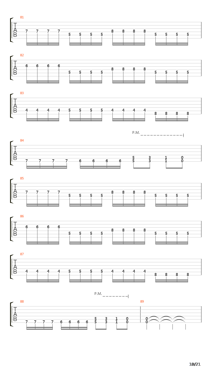 The Seven Braids Of Samson吉他谱