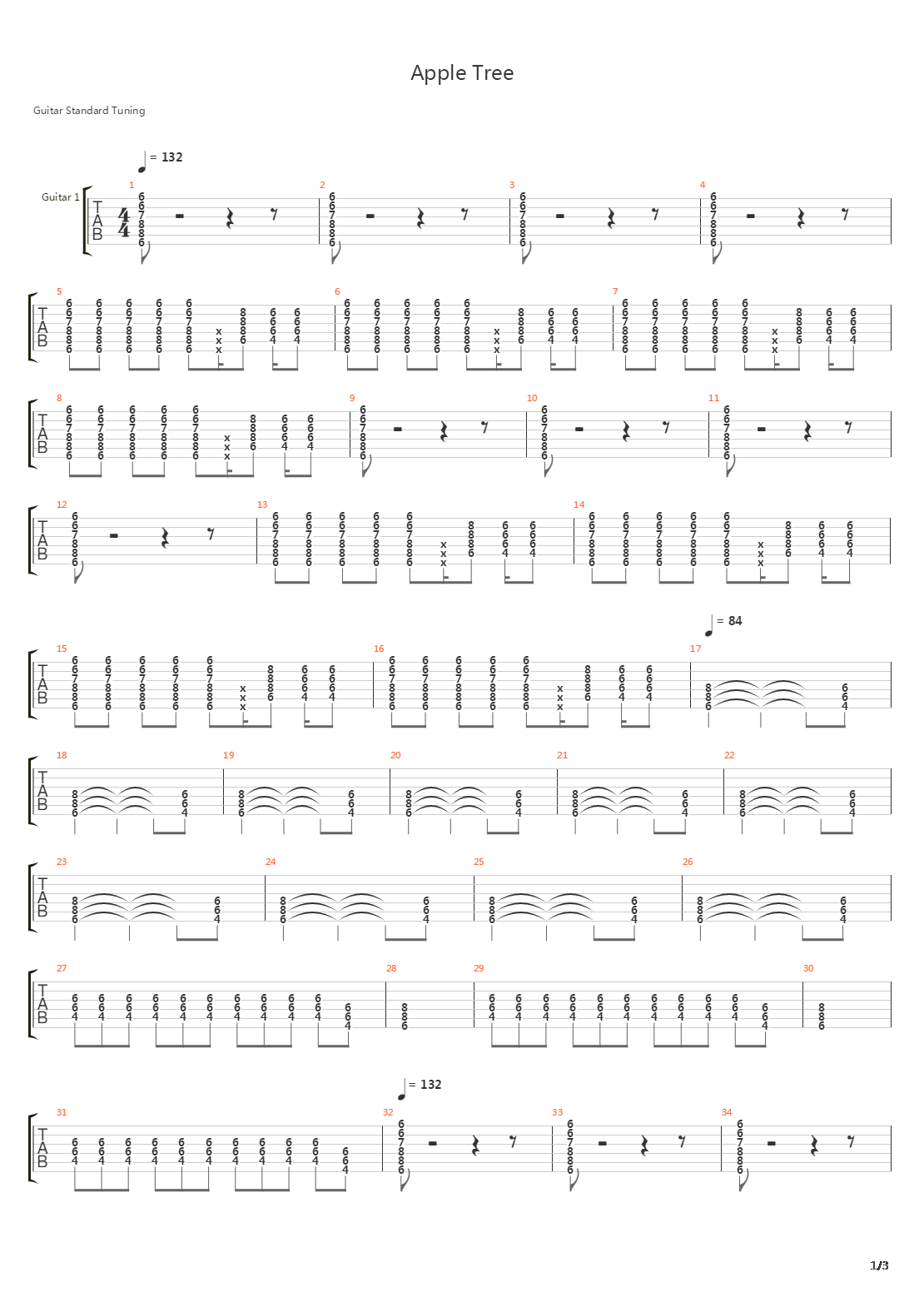 Apple Tree吉他谱