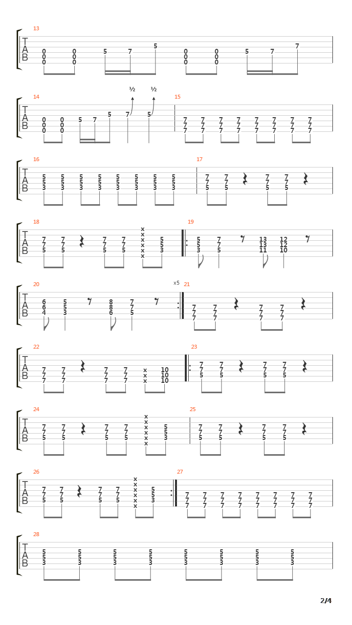 Colossal吉他谱