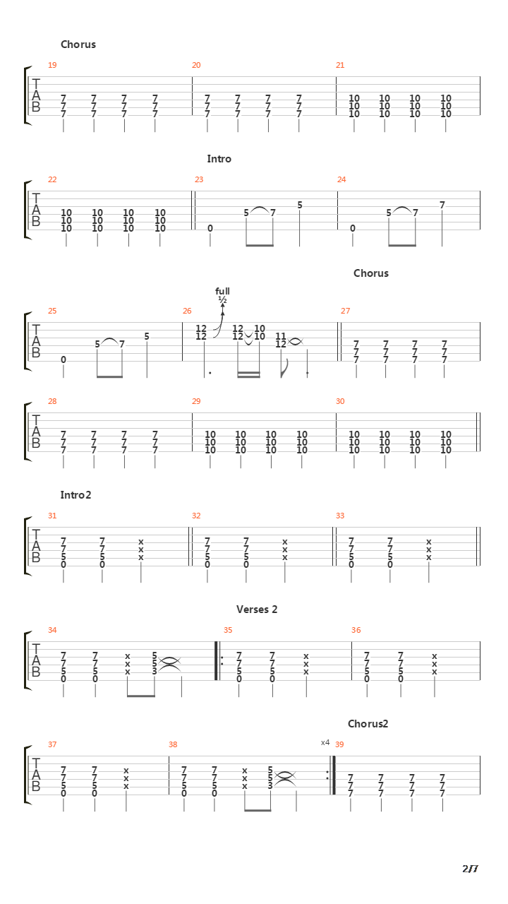 Colossal吉他谱