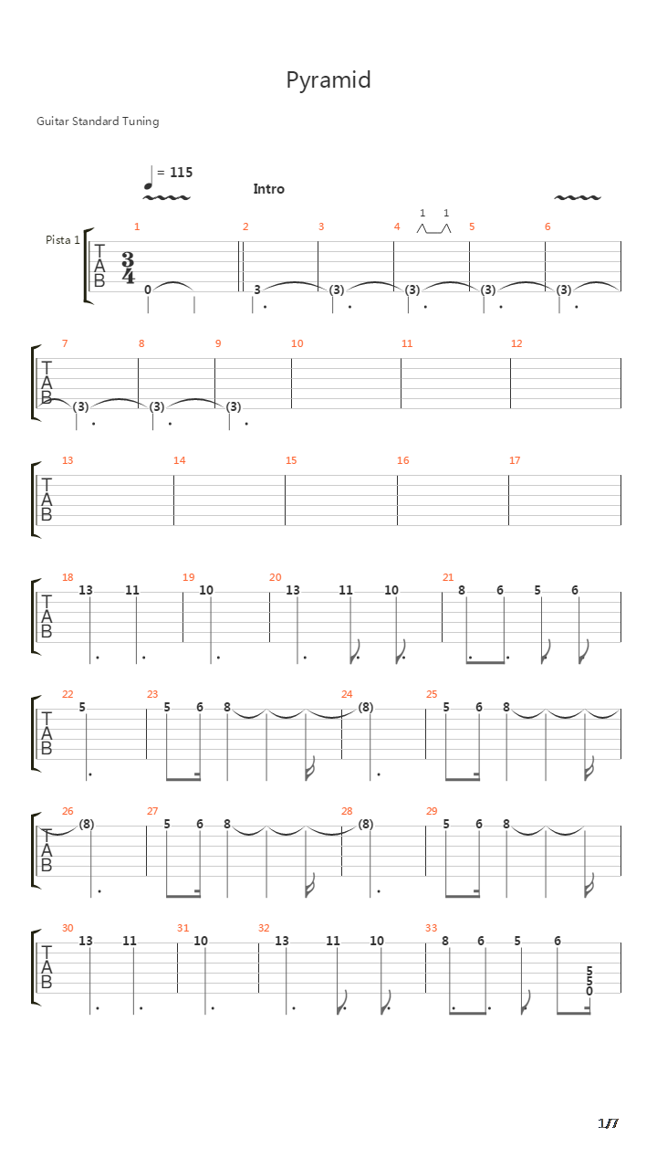 Pyramid吉他谱