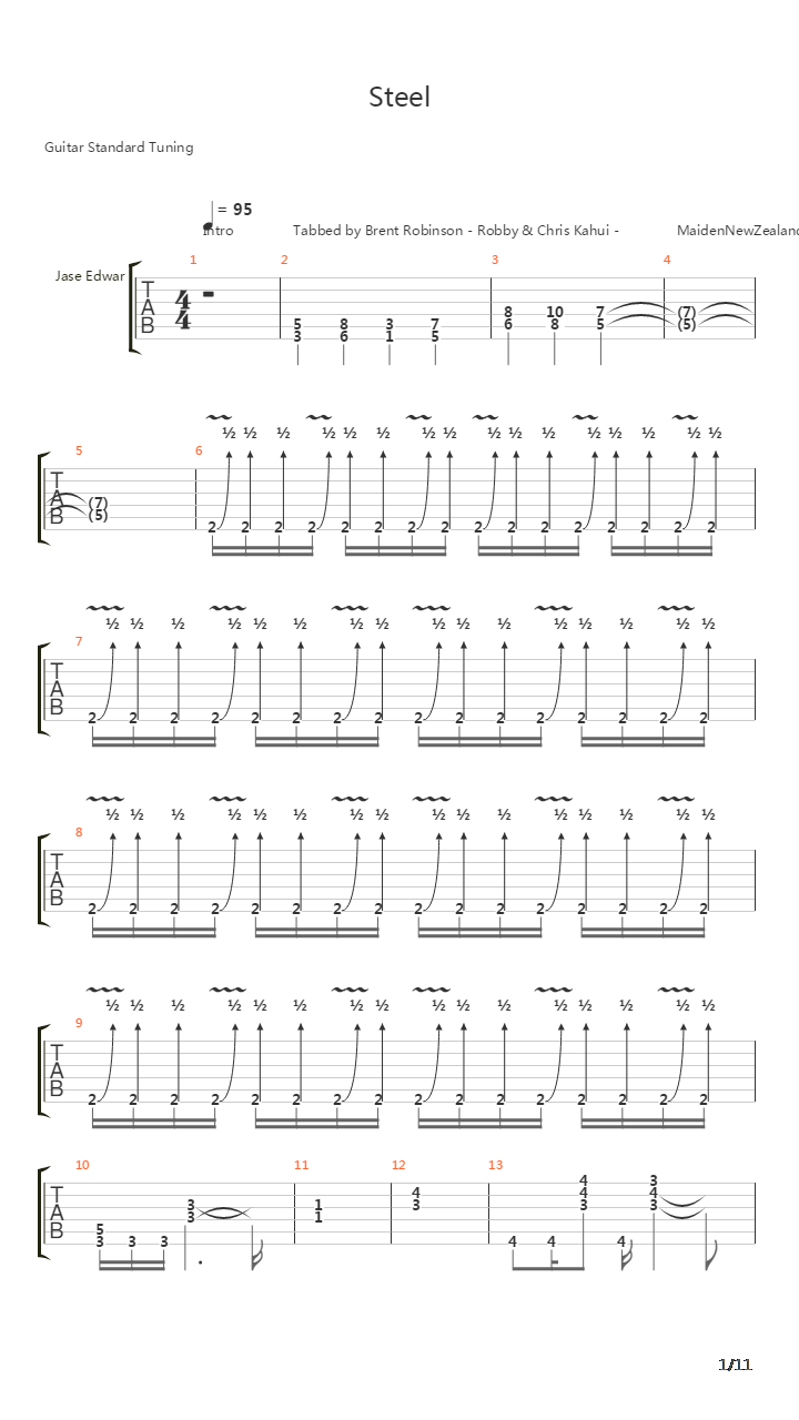 Steel吉他谱