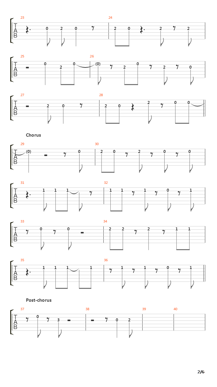 Sparrows And The Nightingales吉他谱