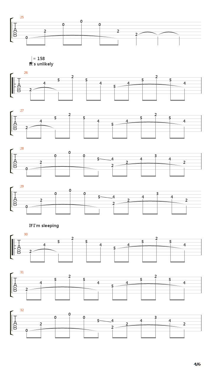 You Are Here With Me In This Sequence Of Dreams吉他谱