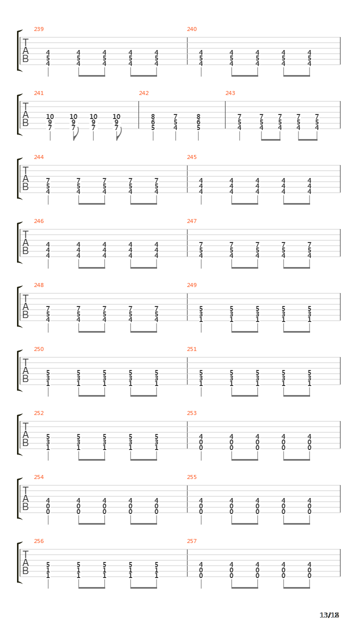 Beyond The Gate Part 2吉他谱