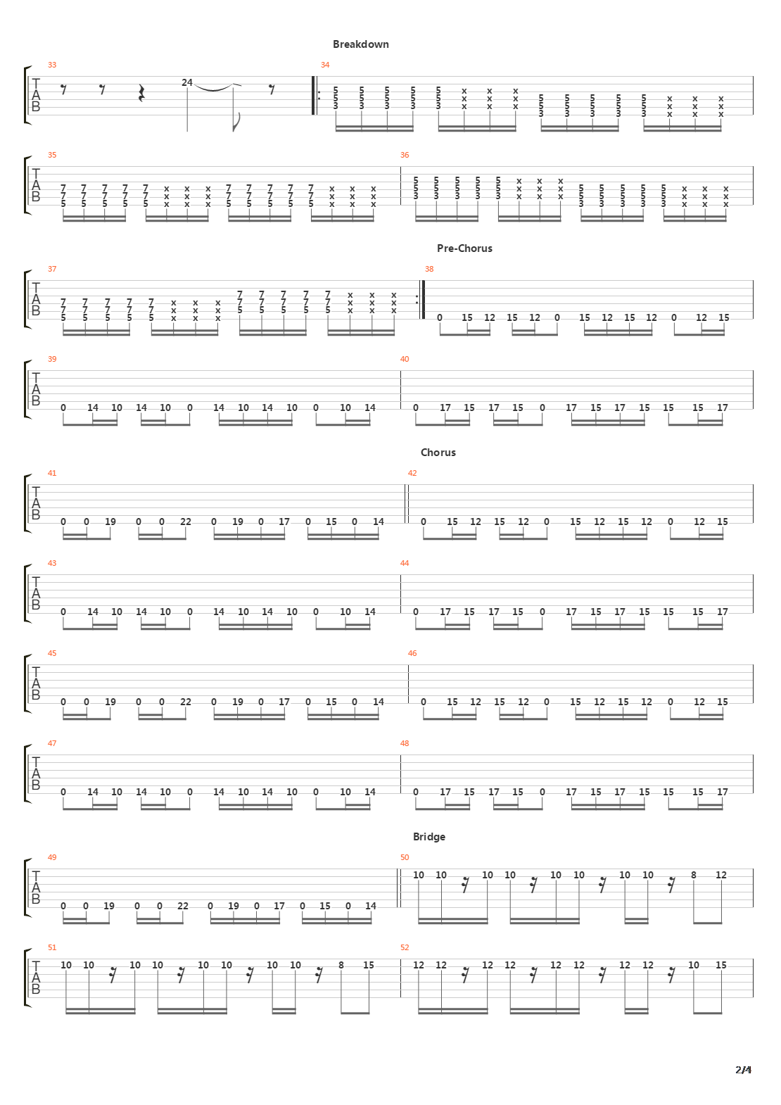 Sealings吉他谱