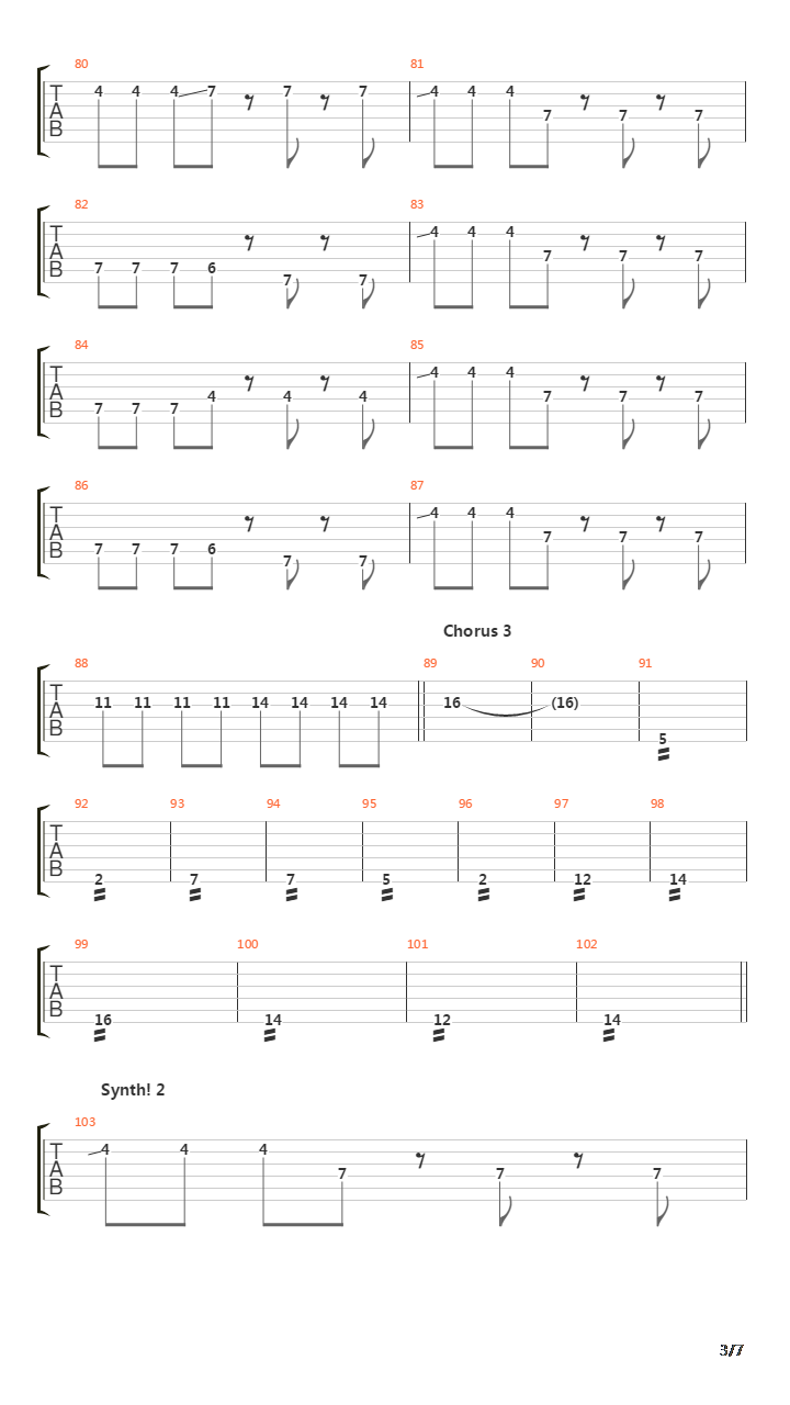 Zero吉他谱