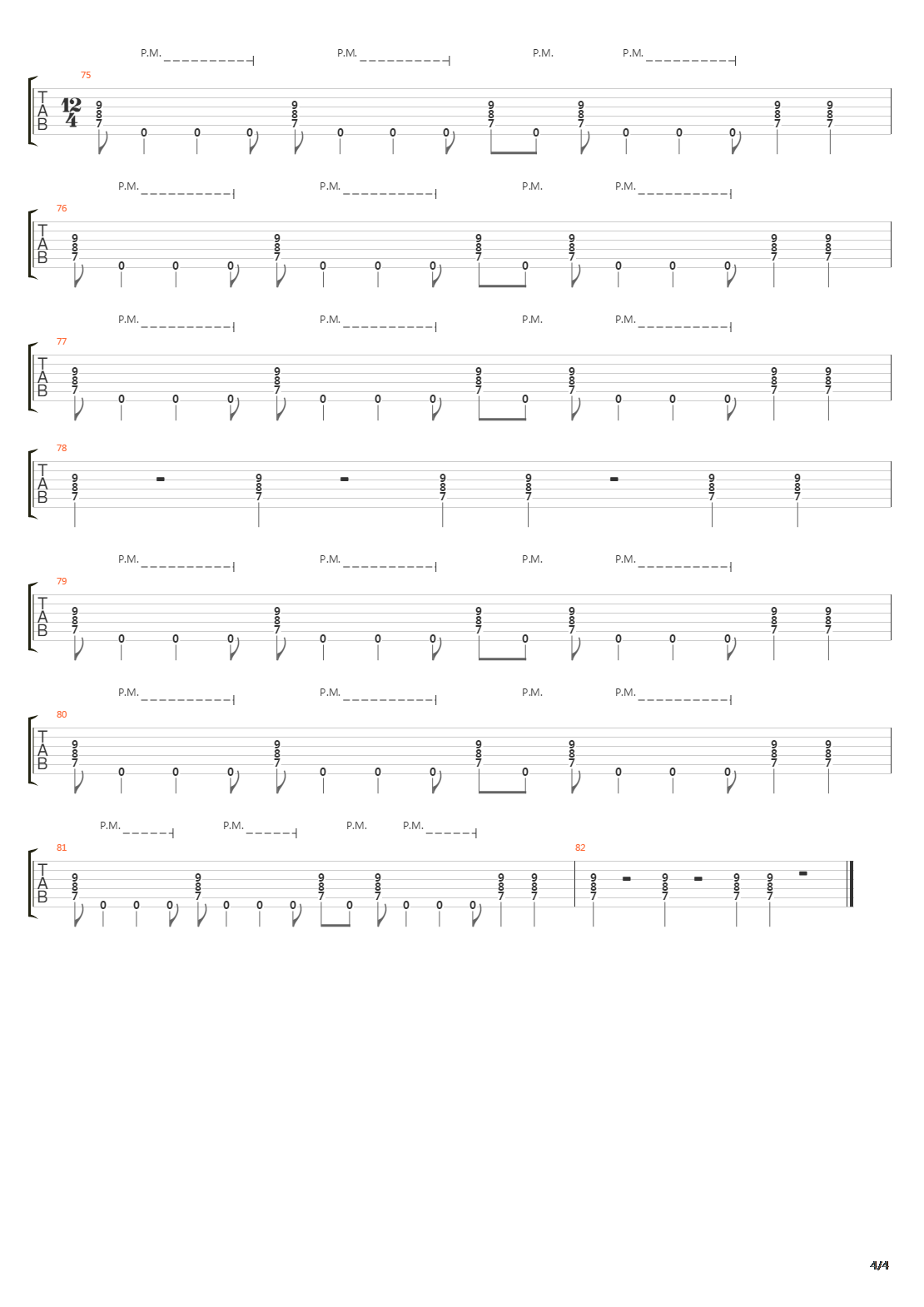 Urticaria吉他谱