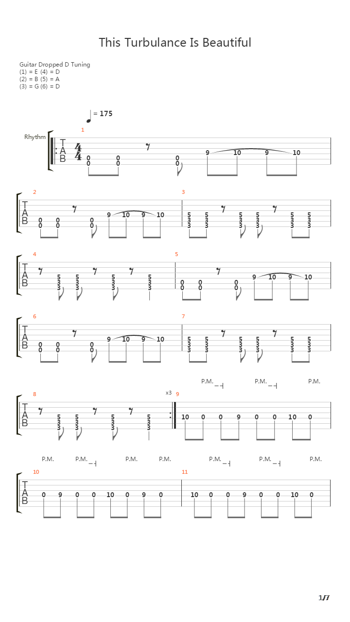 This Turbulence Is Beautiful吉他谱