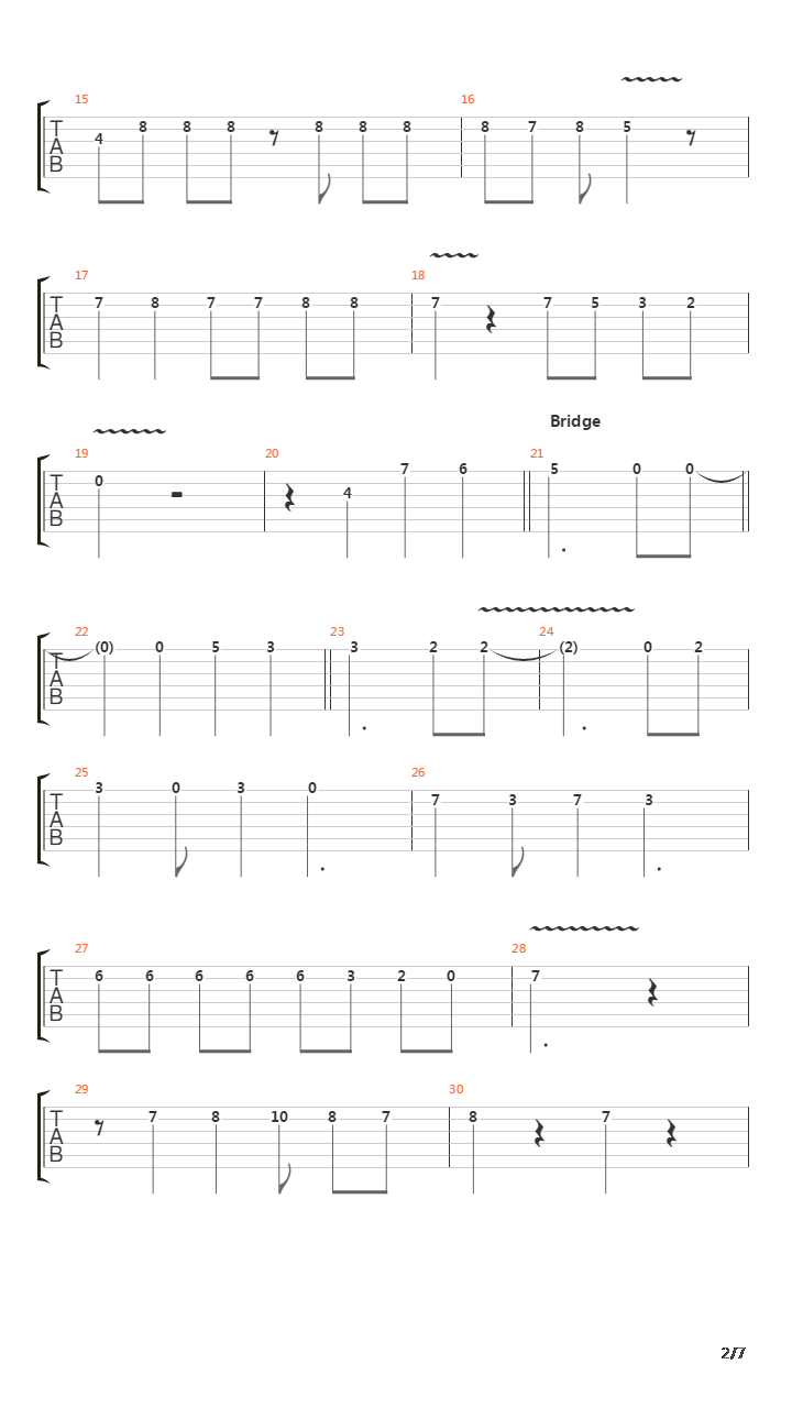 Touch吉他谱