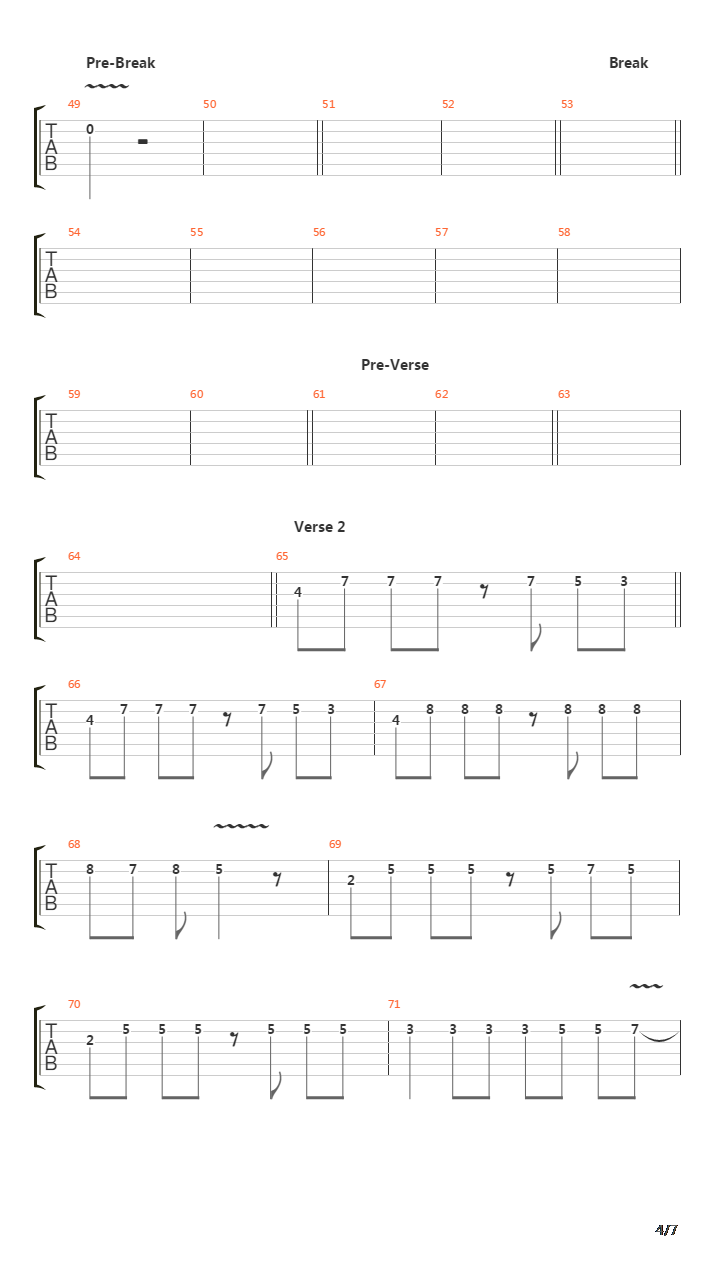 Touch吉他谱